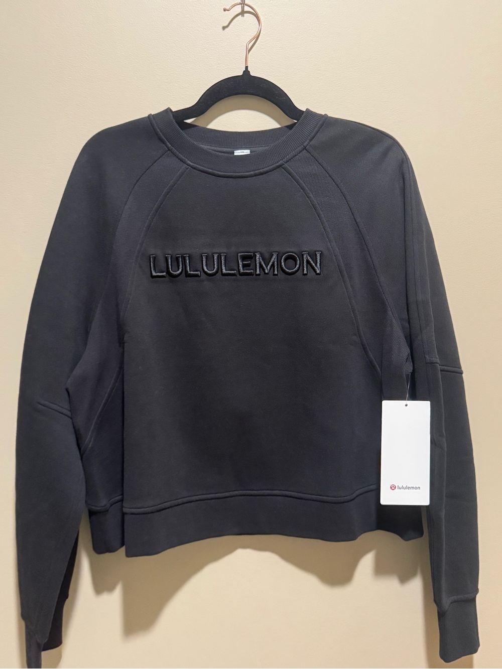 Lululemon Black Scuba Oversized Pullover in Black NWT size M/L
